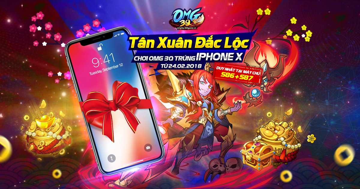 [OMG 3Q] OMG 3Q tang iPhone X cho game thu